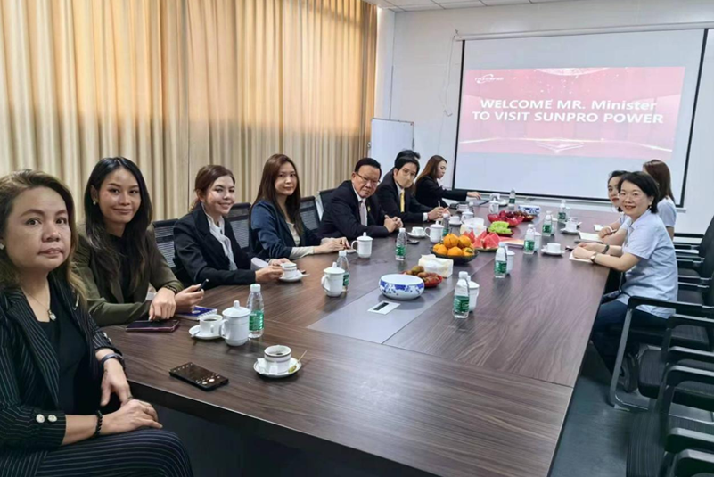 A delegation from the Deputy Minister of Health of Thailand visited to inspect Sunpro Power